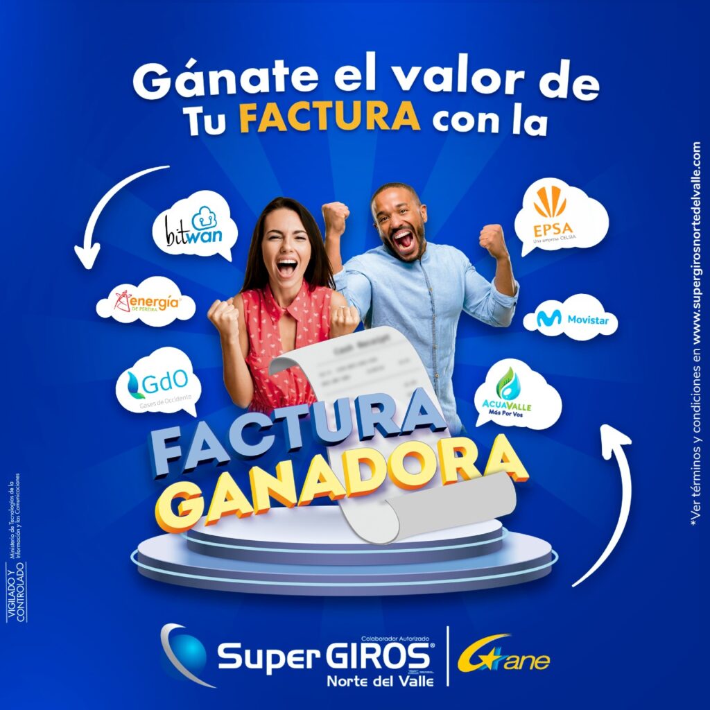 Paga tus facturas, prueba tu suerte y gana