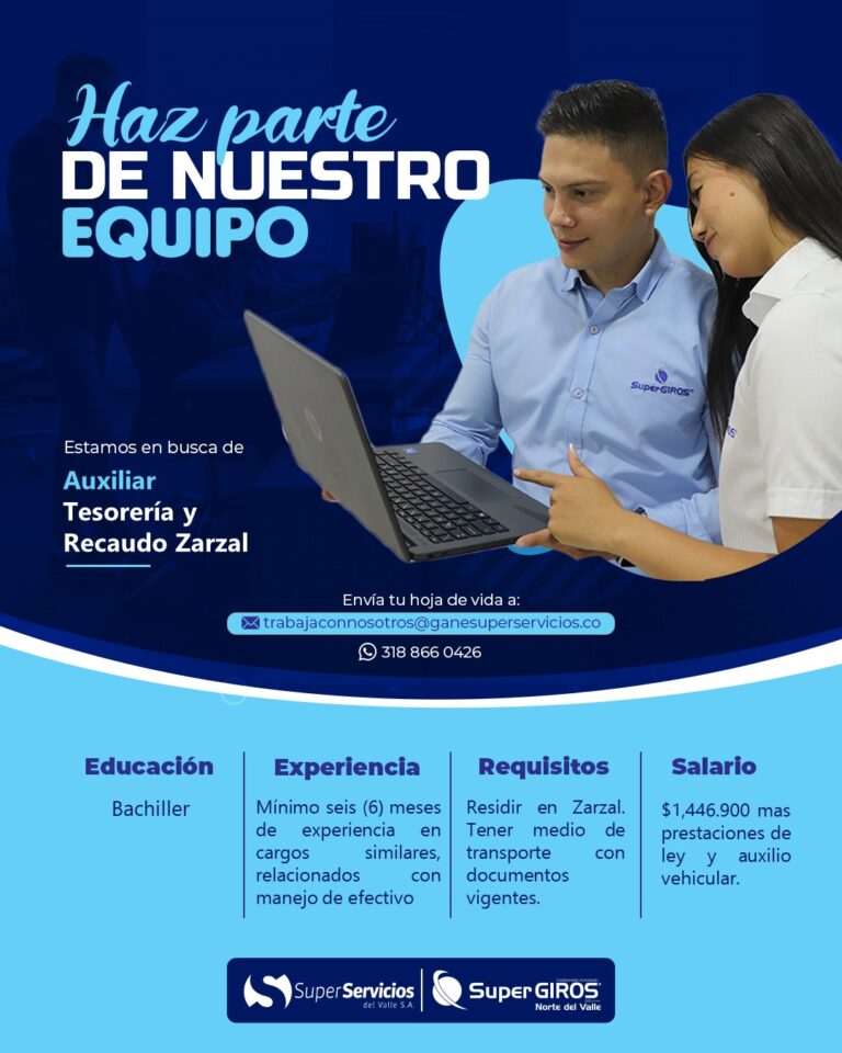 Auxiliar Recaudo Zarzal